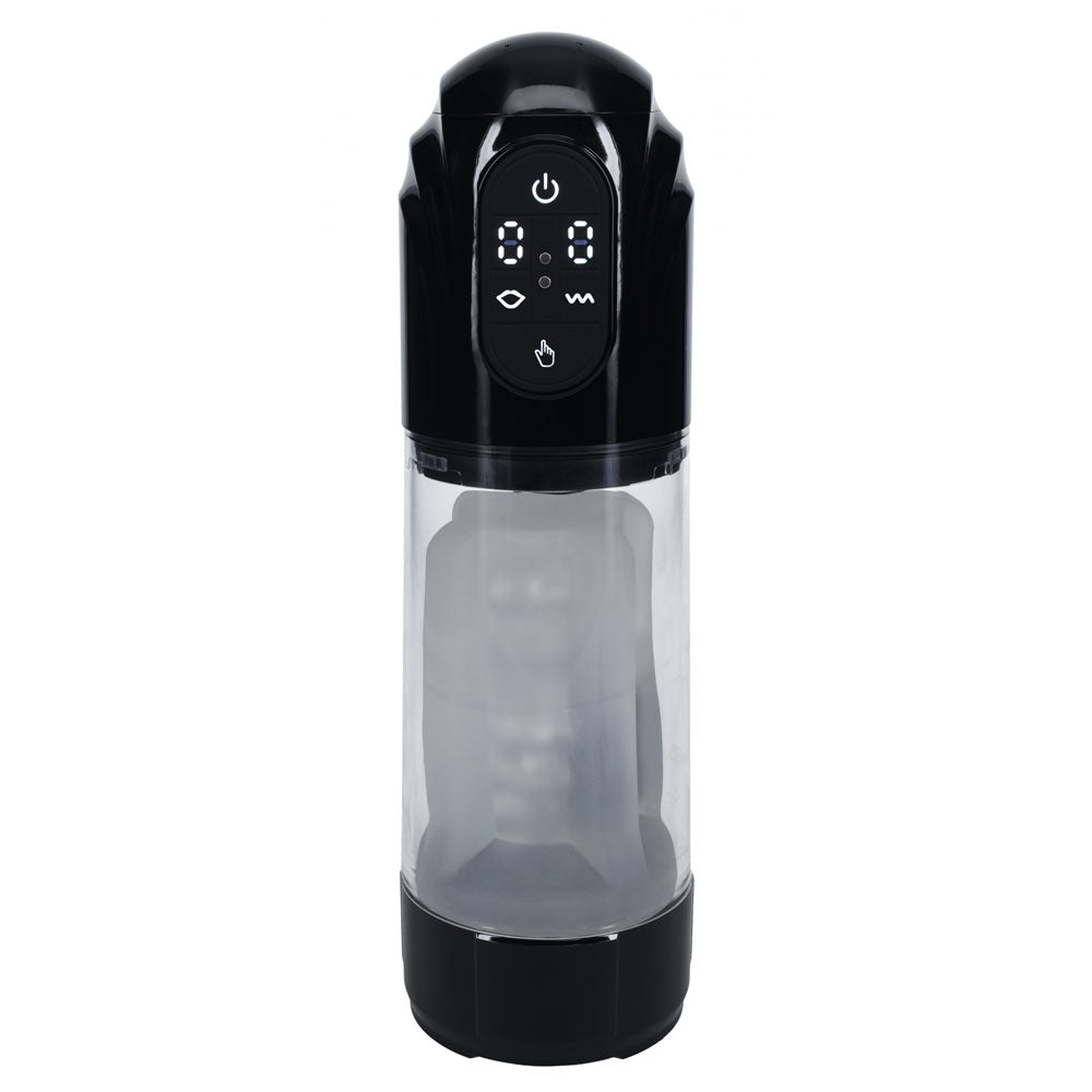 PUMPED TechnoThrust Auto Masturbator - Black/Clear Auto Maturbator