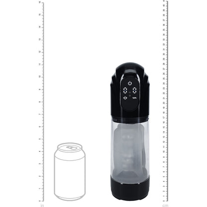 PUMPED TechnoThrust Auto Masturbator - Black/Clear Auto Maturbator