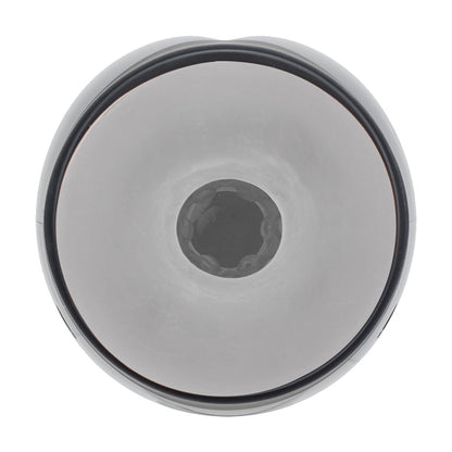 PUMPED Virtuo - Gunmetal Grey/Clear USB Rechargeable Sucking And Vibrating Auto Masturbator