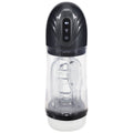 PUMPED SonicPull - Gunmetal - Gunmetal Grey/Clear USB Rechargeable Sucking And Vibrating Auto Masturbator