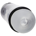 PUMPED SonicPull - Gunmetal - Gunmetal Grey/Clear USB Rechargeable Sucking And Vibrating Auto Masturbator