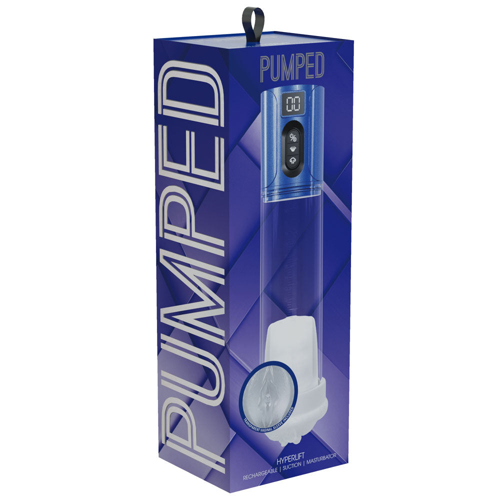 PUMPED HyperLift - Blue - Metallic Blue/Clear Auto Pump