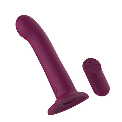Purple silicone product on a white background