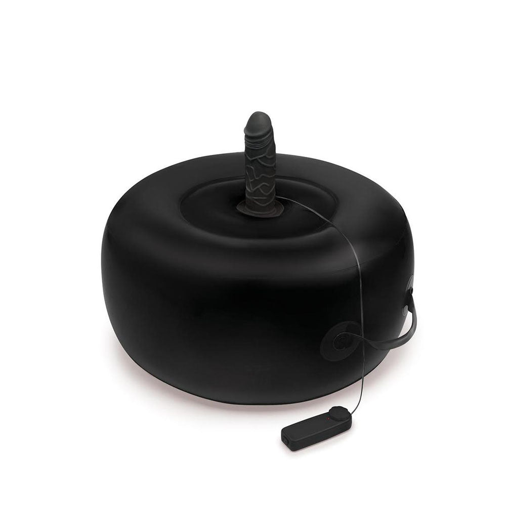 Whipsmart Inflatable Vibrating Love Seat - Black Inflatable Cushion
