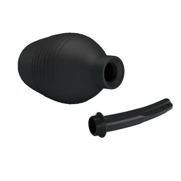 MR PLAY Anal Douche - Black - Black Unisex Douche - 310 ml Capacity
