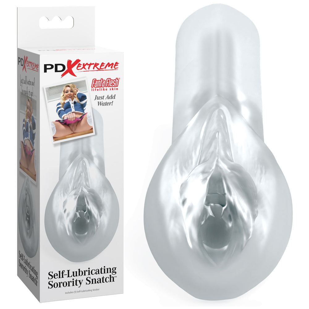 Pipedream Extreme Toyz Self Lubricating Sorority Snatch - Clear Vagina