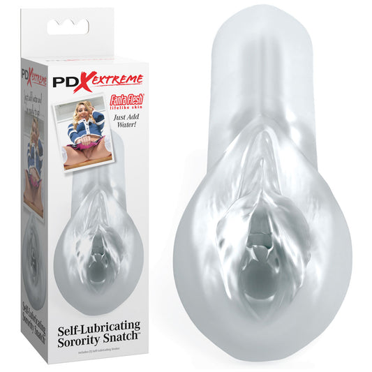 Pipedream Extreme Toyz Self Lubricating Sorority Snatch - Clear Vagina