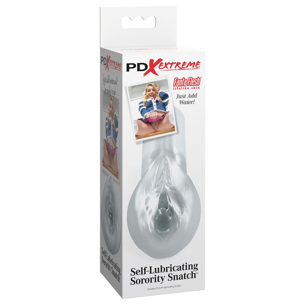Pipedream Extreme Toyz Self Lubricating Sorority Snatch - Clear Vagina