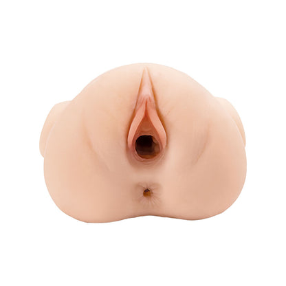 PDX Plus Double Pounder Vibrating Squeeze Stroker - Flesh Vibrating