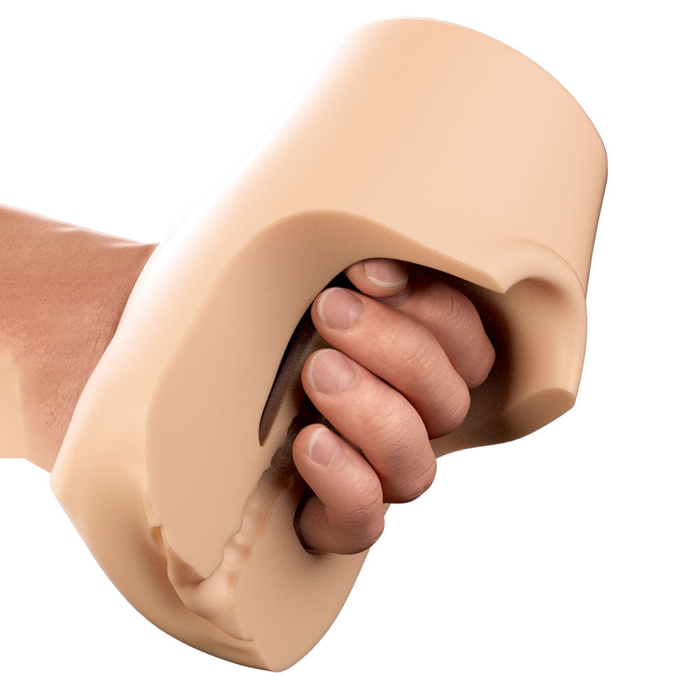 PDX Plus Pussy Pounder Squeeze Stroker - Flesh Vagina Stroker