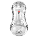 PDX Wet Pussies Super Flip-A-Pussy Over - Clear - Clear Dual Ended Self Lubricating Stroker (Vagina & Ass)