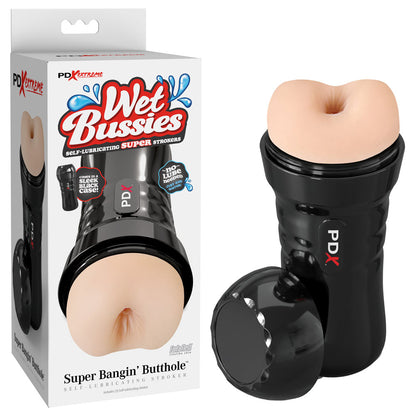 PDX Wet Bussies Super Bangin Butt - Light - Flesh Anal Stroker