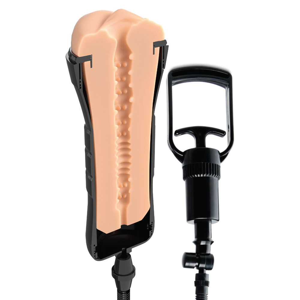 PDX Wet Pussies Super Sucker XXL Stroker - Flesh Vagina Stroker
