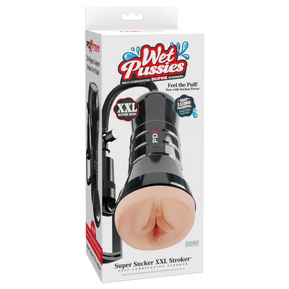 PDX Wet Pussies Super Sucker XXL Stroker - Flesh Vagina Stroker