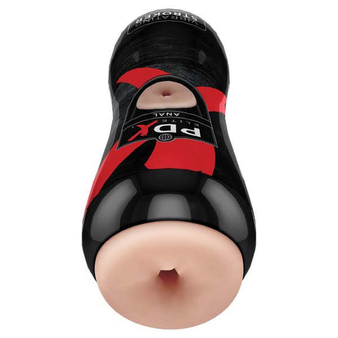 Pipedream Extreme Toyz Elite Vibrating Stroker Anal - Flesh Vibrating Ass Stroker - Image 1