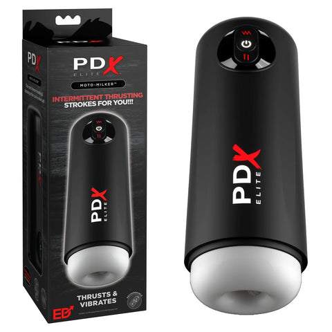 PDX Elite Moto Milker - USB Rechargeable Thrusting & Vibrating Auto Stroker - Image 1
