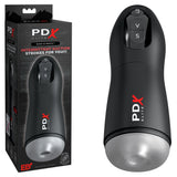 PDX Elite Suck-O-Matic - USB Rechargeable Sucking & Vibrating Masturbator - Image 1