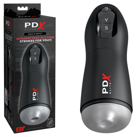 PDX Elite Suck-O-Matic - USB Rechargeable Sucking & Vibrating Masturbator - Image 1