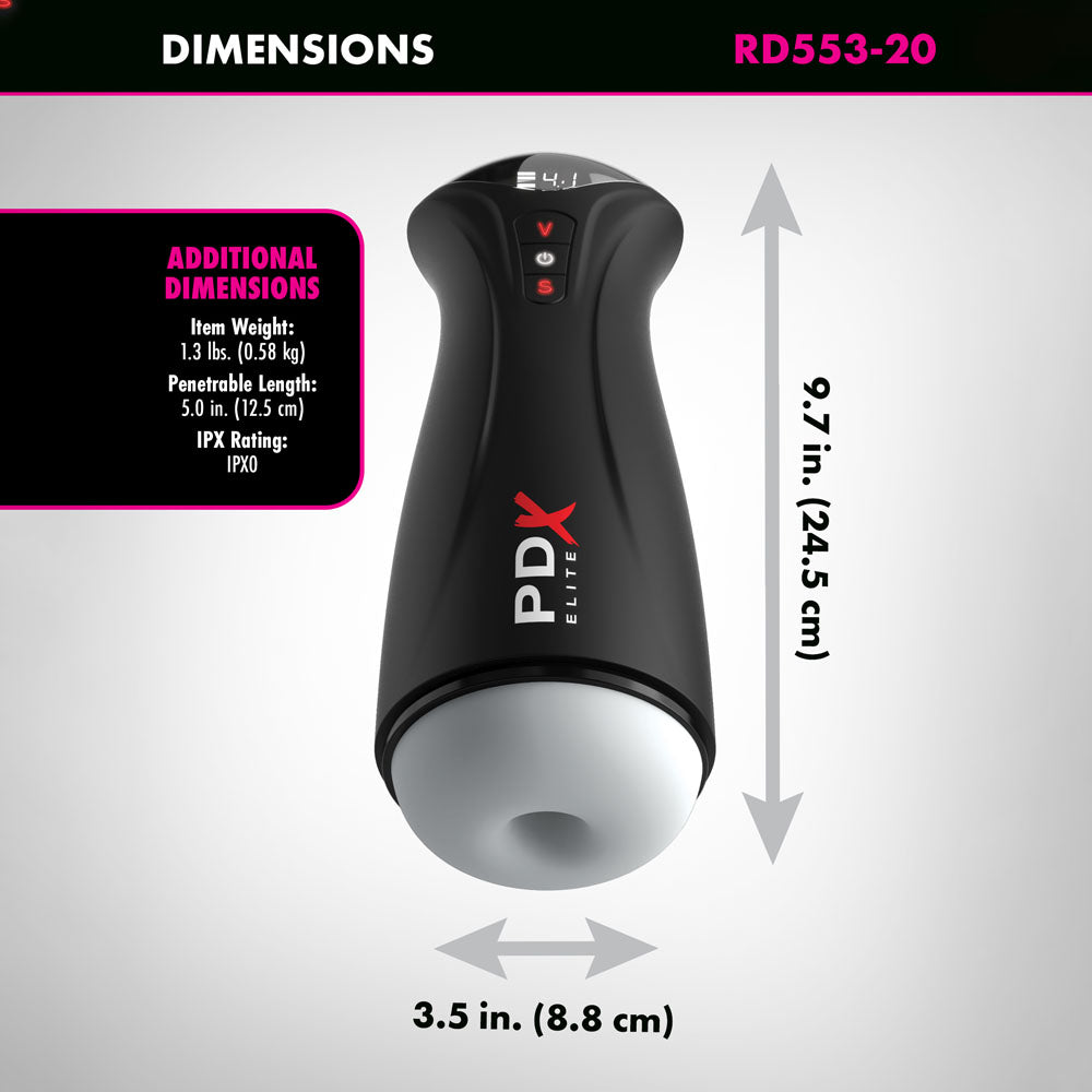 PDX Elite Fuck-Gasm - Flesh - Sucking & Vibrating Auto Stroker