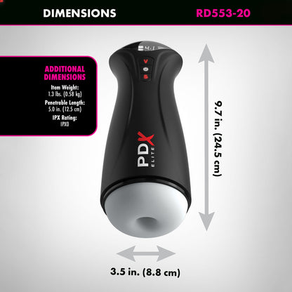 PDX Elite Fuck-Gasm - Flesh - Sucking & Vibrating Auto Stroker