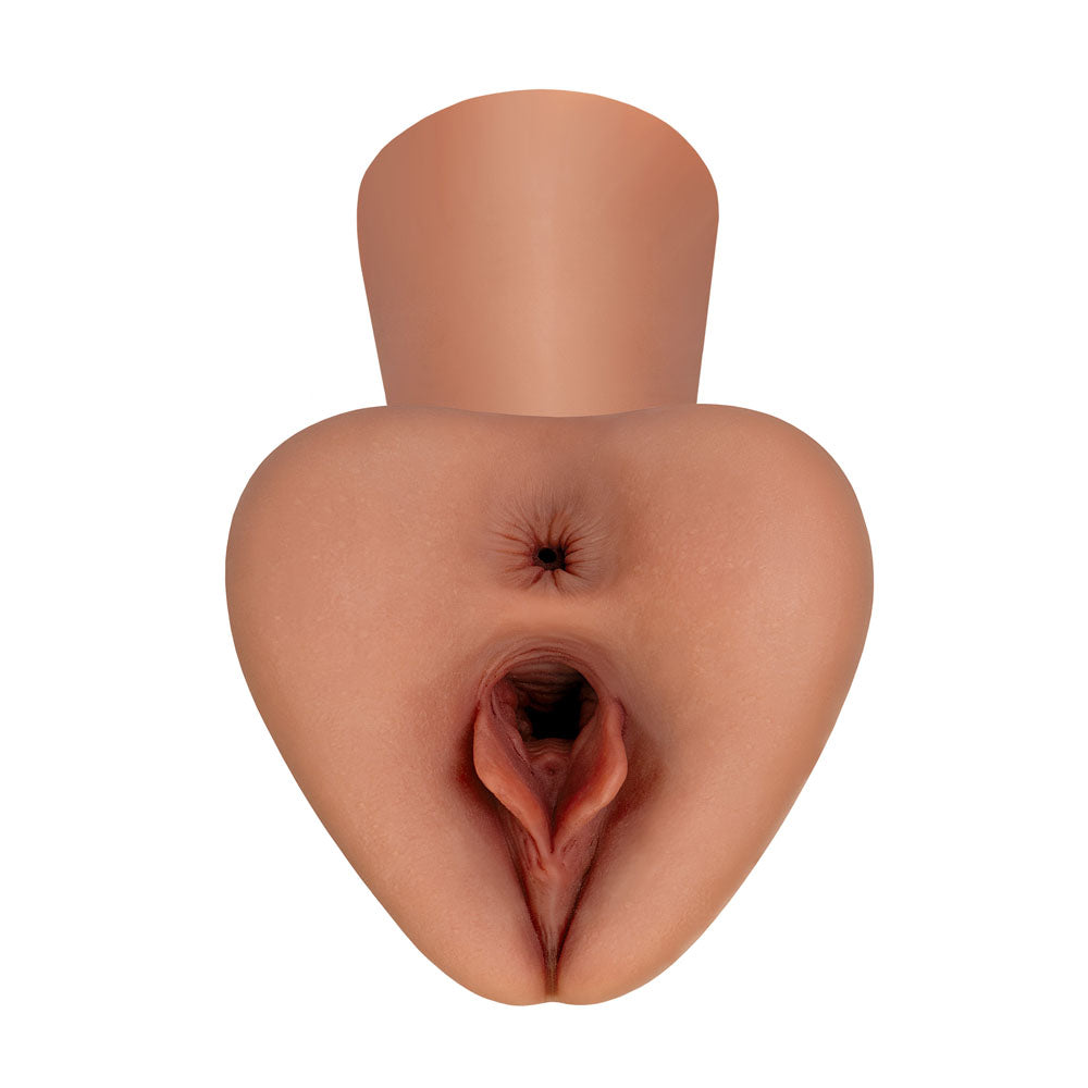 PDX Plus Pick Your Pleasure Stroker XL - Brown Vagina Stroker