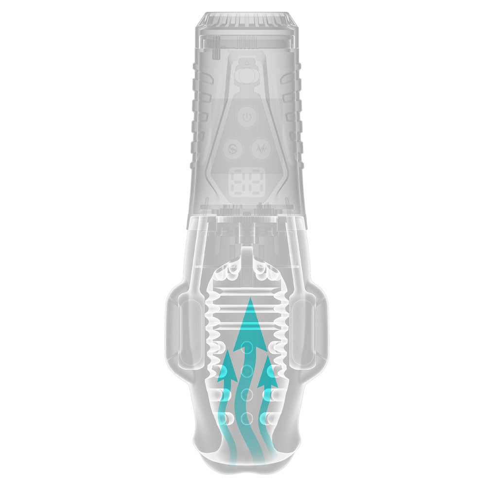 PDX Elite Ultra Milker Pro - Clear Vibrating & Sucking Auto Stroker