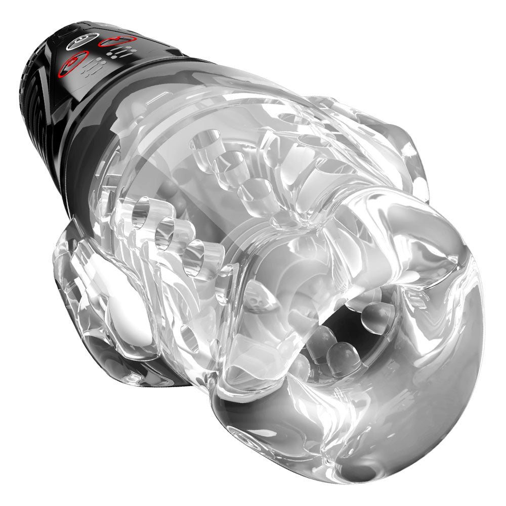 PDX Elite Ultra Milker Pro - Clear Vibrating & Sucking Auto Stroker