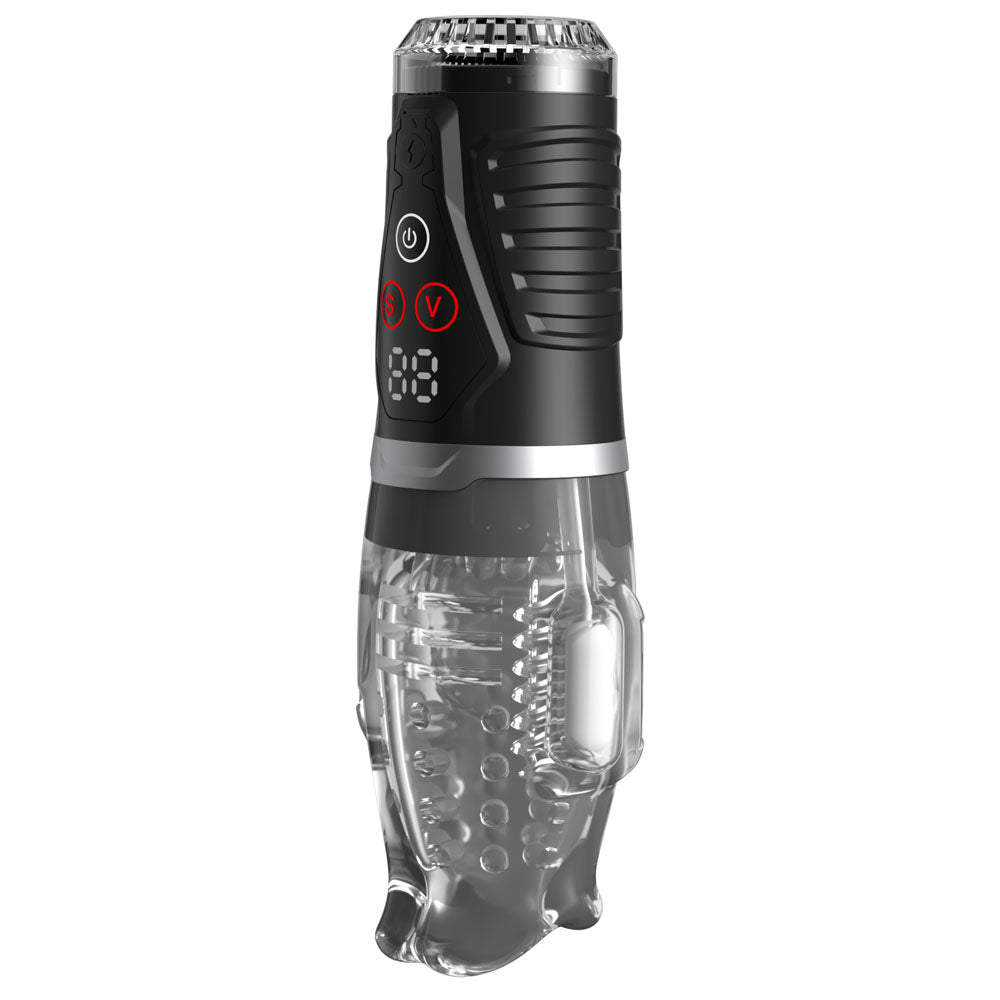 PDX Elite Ultra Milker Pro - Clear Vibrating & Sucking Auto Stroker