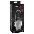 PDX Elite Ultra Milker Pro - Clear USB Rechargeable Vibrating & Sucking Auto Stroker