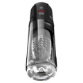 PDX Elite Mega-Bator Pro - Clear USB Rechargeable Vibrating & Spinning Auto Stroker