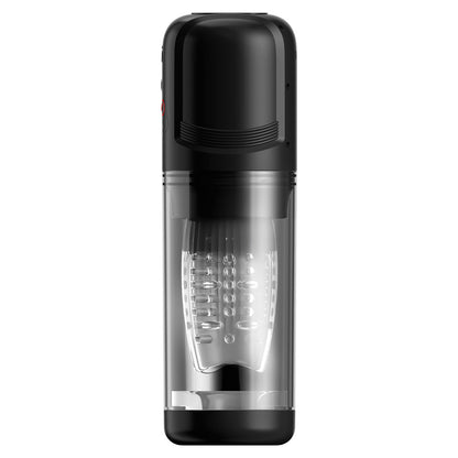 PDX Elite Mega-Bator Pro - Clear Vibrating & Spinning Auto Stroker