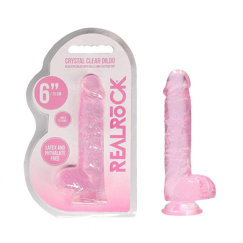 REALROCK 6'' Realistic Dildo With Balls 15.2 cm Dong