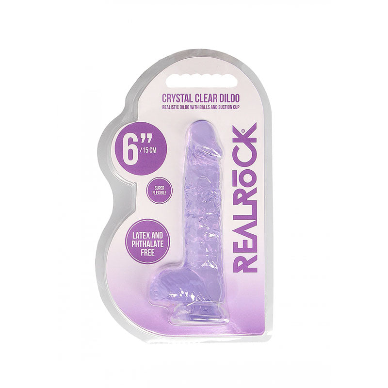 REALROCK 6'' Realistic Dildo With Balls 15.2 cm Dong