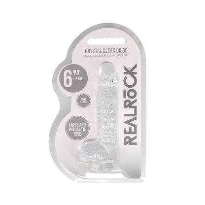 REALROCK 6'' Realistic Dildo With Balls 15.2 cm Dong