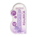 REALROCK 7'' Realistic Dildo With Balls - Purple 17.8 cm Dong