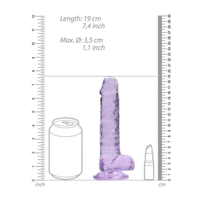 REALROCK 7'' Realistic Dildo With Balls 17.8 cm Dong