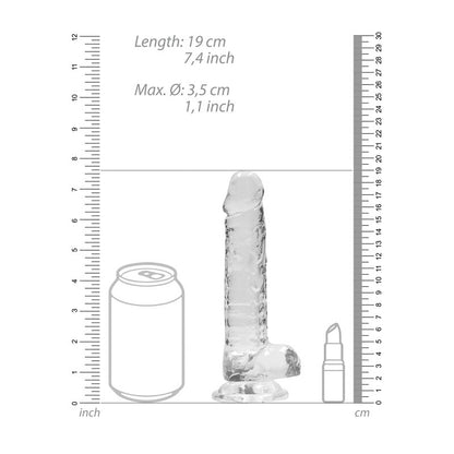 REALROCK 7'' Realistic Dildo With Balls 17.8 cm Dong
