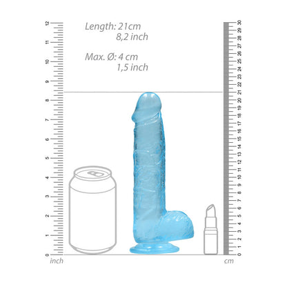 REALROCK 8'' Realistic Dildo With Balls 20.3 cm Dong