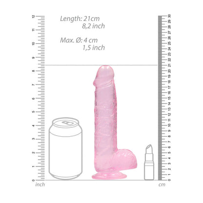 REALROCK 8'' Realistic Dildo With Balls 20.3 cm Dong