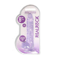 REALROCK 8'' Realistic Dildo With Balls - Purple 20.3 cm Dong