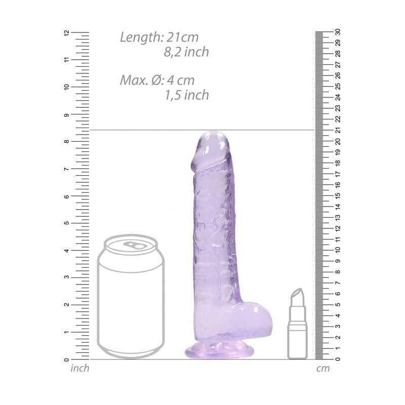 REALROCK 8'' Realistic Dildo With Balls 20.3 cm Dong