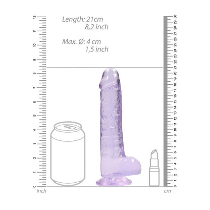 REALROCK 8'' Realistic Dildo With Balls 20.3 cm Dong