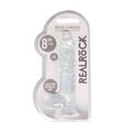 REALROCK 8'' Realistic Dildo With Balls - Clear 20.3 cm Dong
