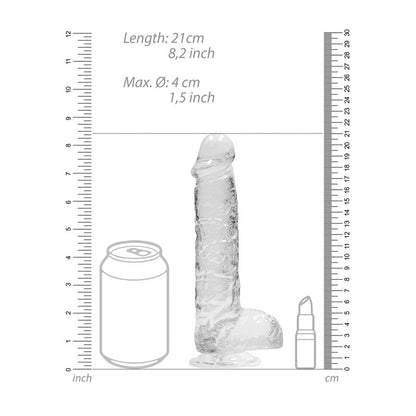 REALROCK 8'' Realistic Dildo With Balls 20.3 cm Dong