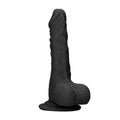 REALROCK 9'' Realistic Dong with Balls - Black - Black 22.9 cm Dong