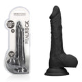 REALROCK 10'' Realistic Dong with Balls - Black - Black 25.4 cm Dong