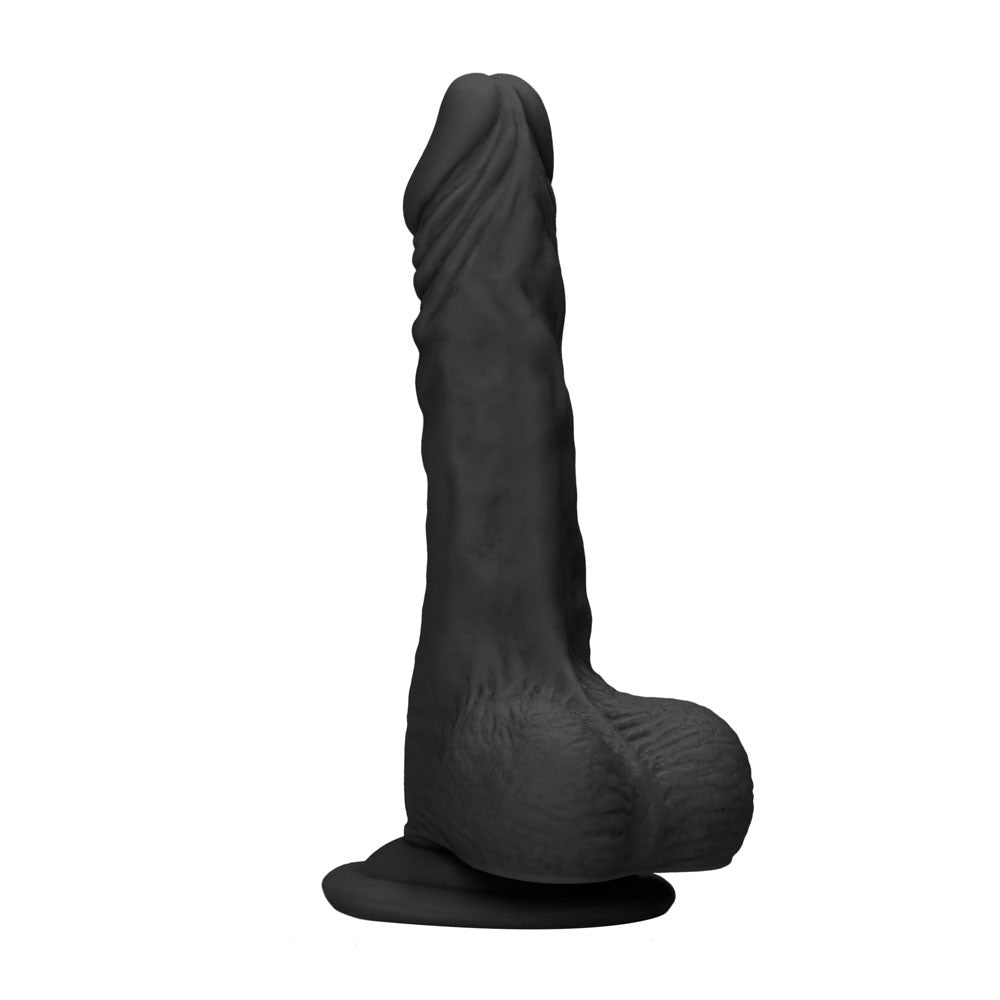 REALROCK 10'' Realistic Dong with Balls - Black 25.4 cm Dong