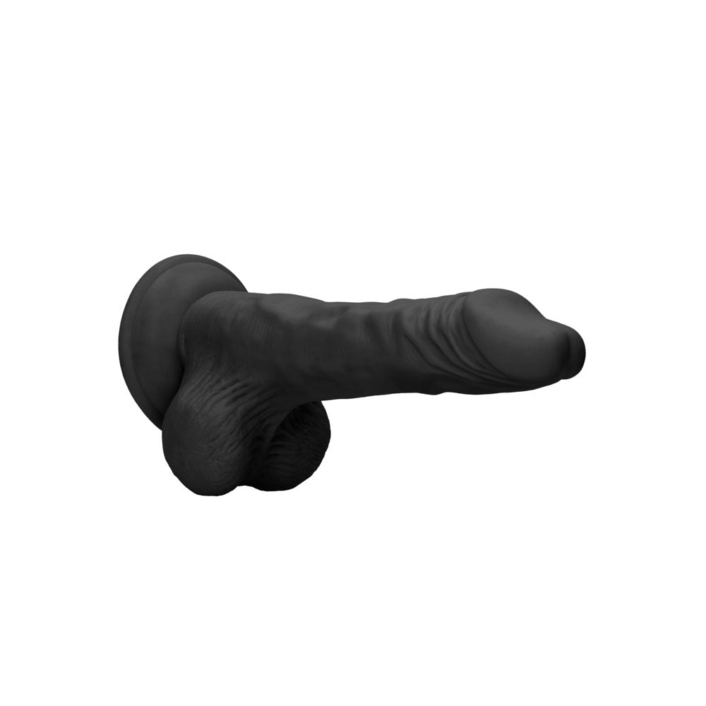 REALROCK 10'' Realistic Dong with Balls - Black 25.4 cm Dong