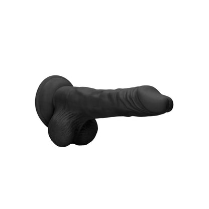 REALROCK 10'' Realistic Dong with Balls - Black 25.4 cm Dong