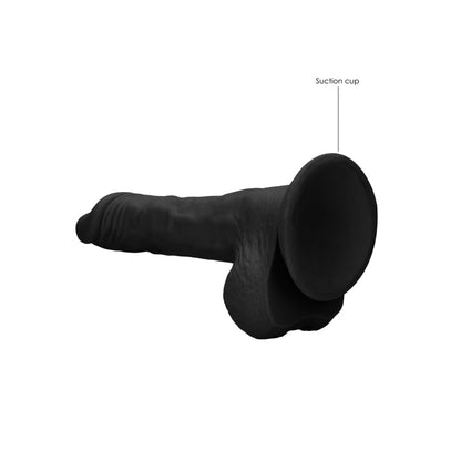 REALROCK 10'' Realistic Dong with Balls - Black 25.4 cm Dong